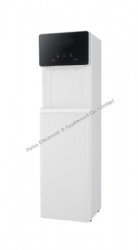 Bottom loading water dispenser with filtration